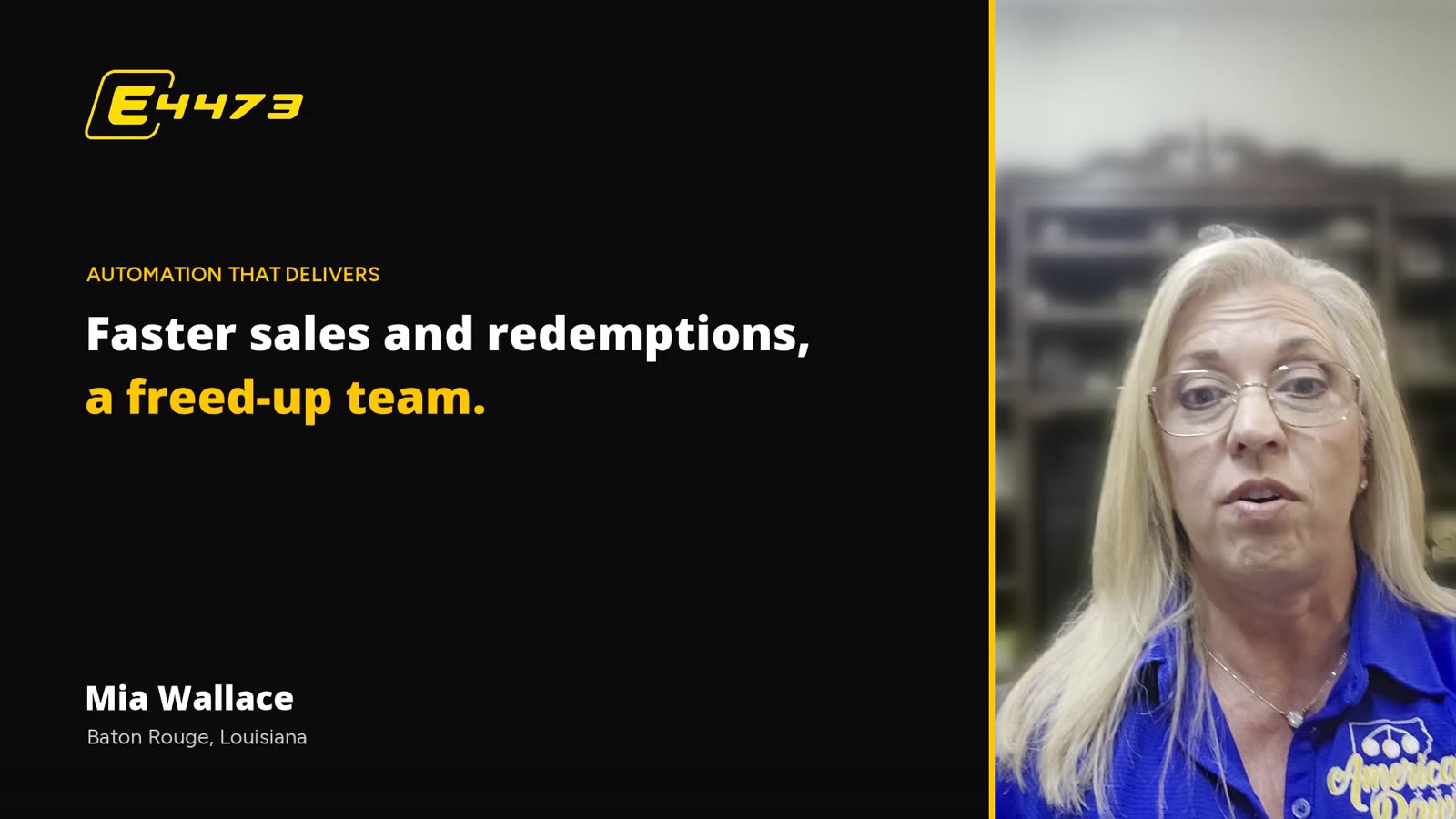 Customer story video: American Pawn on switching to the e4473 module